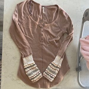 Free People Thermal with Cuff detail M